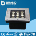 Luz al aire libre de la alta calidad IP65 cuadrado 9 * 1W DMX RGB DC12V LED